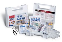 Bulk First Aid Kit - 25 Person Plastic Case - Latex, Supported